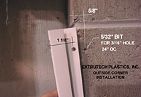 Wall Panel Outside Corner Trim - 3